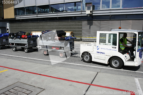 Image of Baggage trucks