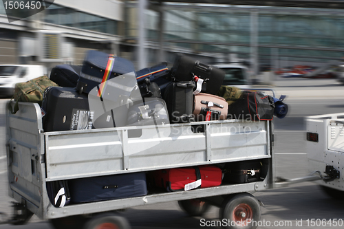 Image of Baggage trucks