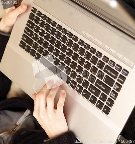 Image of laptop keyboard