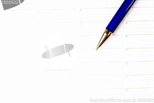 Image of Color pencil and agenda