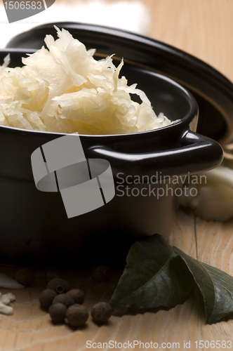 Image of Fresh pickled cabbage - traditional polish sauerkraut