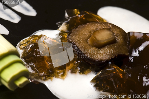 Image of Molecular gastronomy - mushroom soup