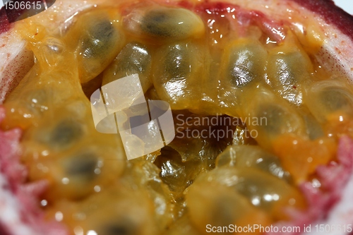 Image of passion fruit macro