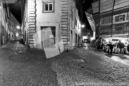 Image of Cobblestone streets of Rome