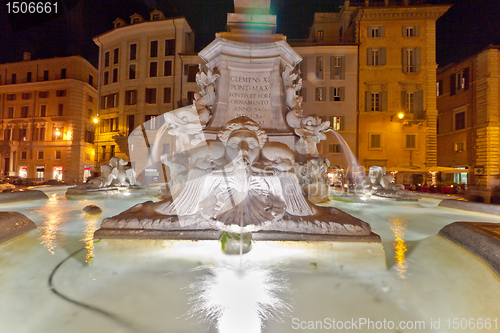 Image of Fountain with Ancient Roman Statues