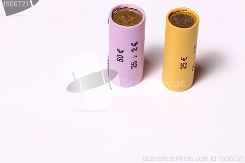 Image of Roll of coins packed
