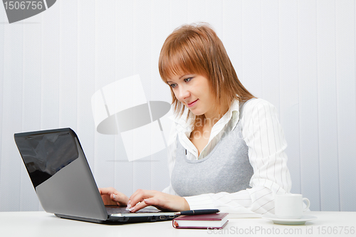Image of girl in office