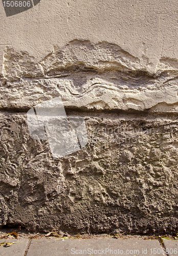 Image of Background of ancient abandoned old town wall