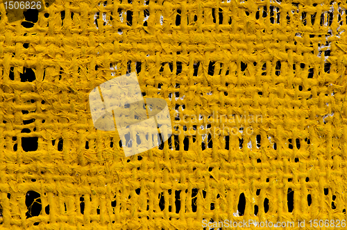 Image of Background of threads woven bag wall