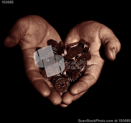 Image of hands with money