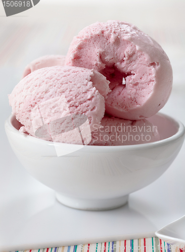 Image of pink Ice cream