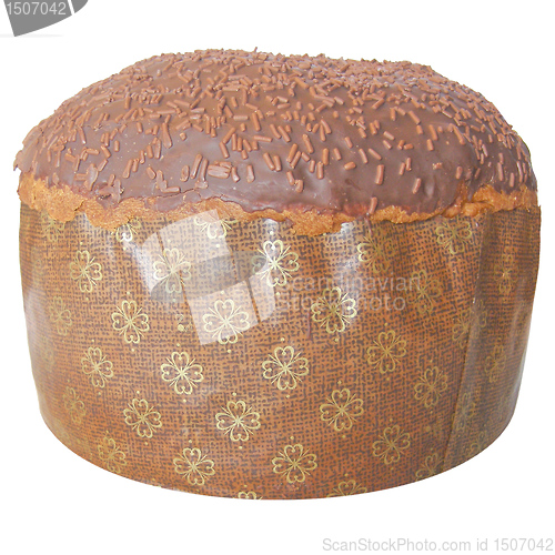 Image of Panettone traditional Christmas Italian cake from Milan