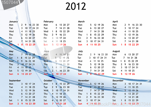 Image of Calendar 2012