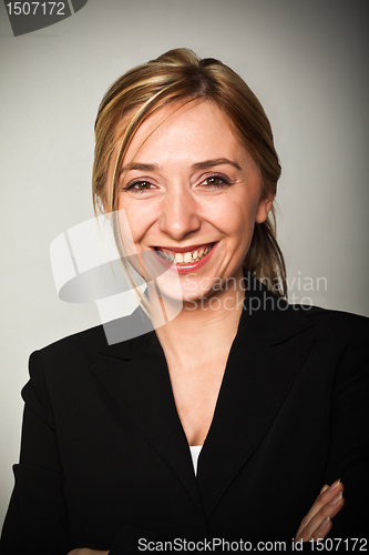 Image of confident woman worker