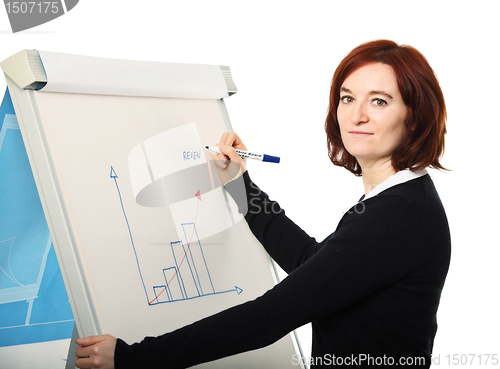 Image of businesswoman at work