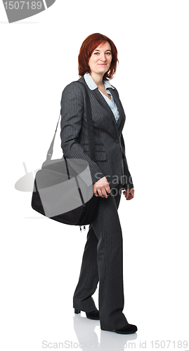 Image of walking woman