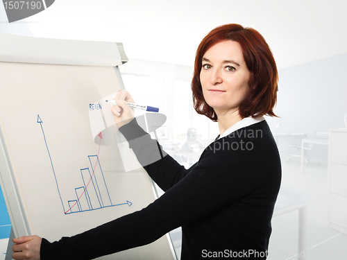 Image of woman at work