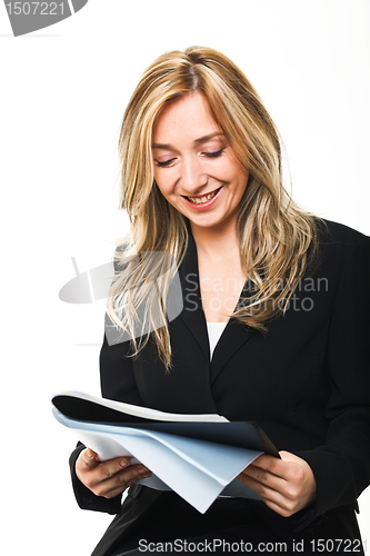 Image of woman reading