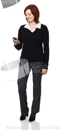Image of woman with mobile