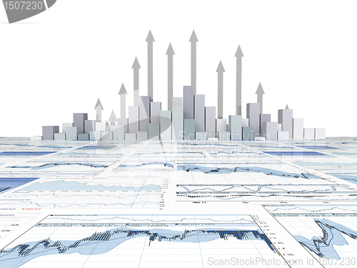 Image of financial graph chart