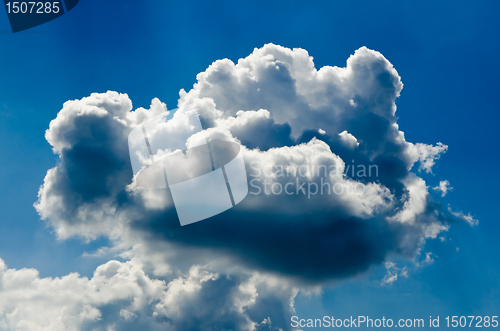 Image of relief  beautiful clouds 