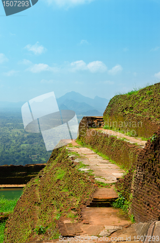 Image of View from mount Sigiriya, Sri Lanka (Ceylon).