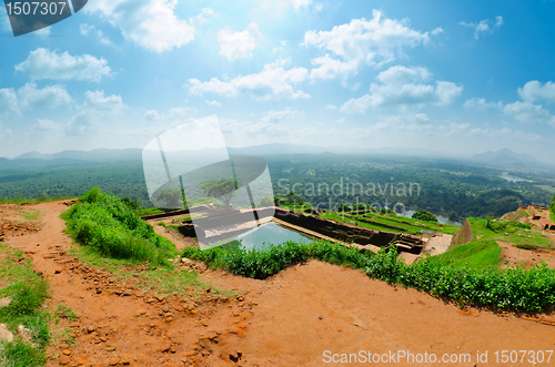 Image of View from mount Sigiriya, Sri Lanka (Ceylon).