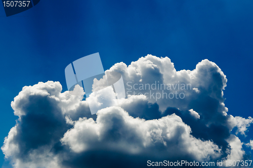 Image of relief  beautiful clouds 
