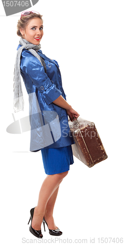 Image of single woman traveling