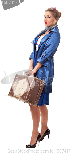 Image of single woman traveling