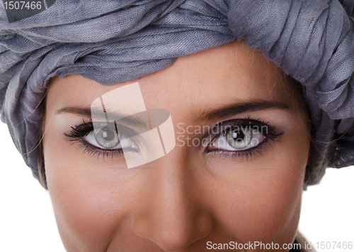 Image of Portrait of woman in a turban