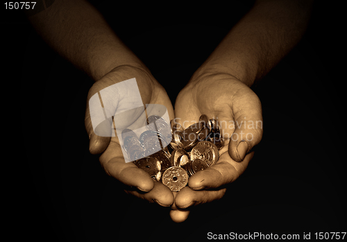 Image of A hand og money