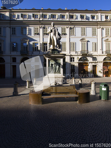 Image of Piazza Gioberti particular, Turin Piedmont Italy