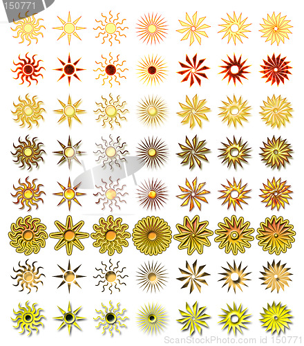 Image of Sun shape yellow
