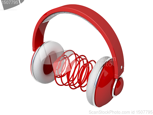 Image of Red headphones