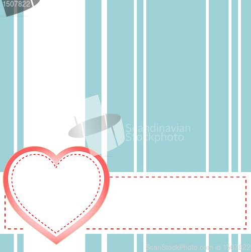 Image of Abstract red heart for Valentine`s or wedding