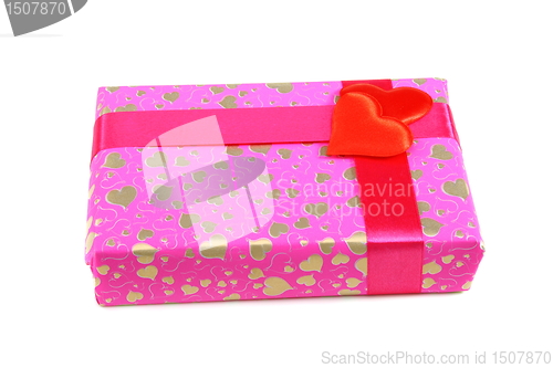 Image of Gift box with valentines.