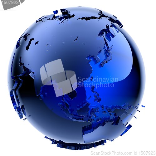 Image of Blue glass globe