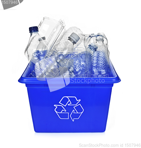 Image of Recycling blue box