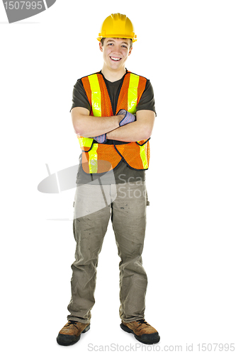 Image of Construction worker smiling