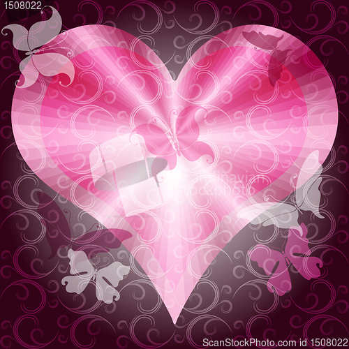 Image of Pink valentines frame