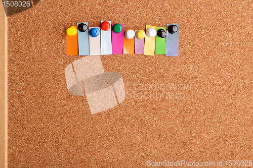 Image of Cork board and colorful heading for ten letter word