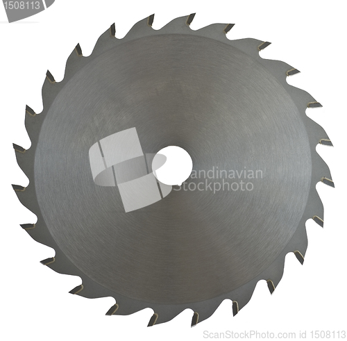 Image of saw blade on white background