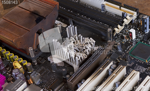 Image of overheated computer part