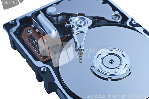 Image of open server hard disk drive