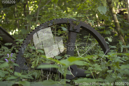 Image of rusty gear wheel