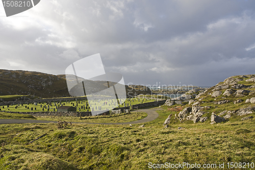 Image of isolated cemetery in scotland