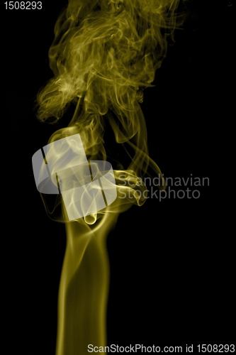 Image of Green smoke, nice for  colored abstract background