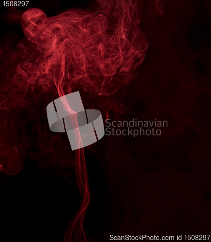 Image of red Smoke on black background