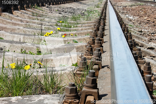 Image of Railway rail that goes away